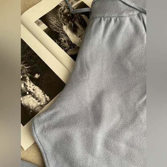 Zara Knit Jogging Set Joggers/Hooded Sweatshirt In Collection Blue Size M - Picture 11 of 13